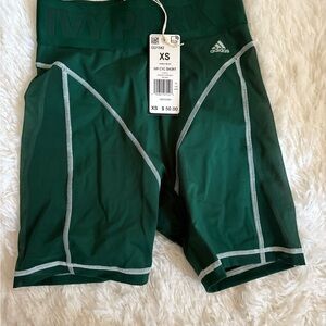 Ivy Park x Adidas Dark Green Mesh Shorts